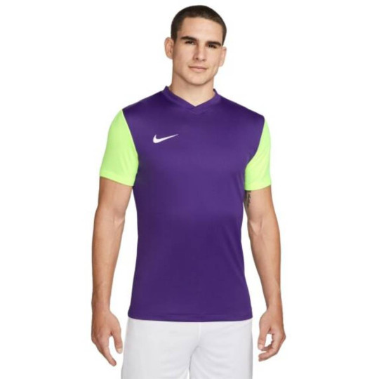 Maillot de football Nike Tiempo Premier II violet jaune blanc