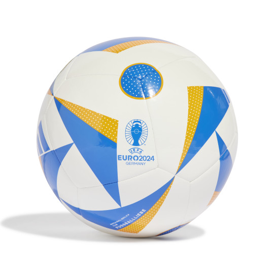 adidas EURO 2024 Fussballliebe Club Ballon de Foot Taille 5 Blanc Bleu Jaune