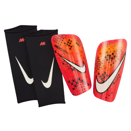 Nike CR7 Mercurial Lite Scheenbeschermers MDS Felrood Oranje Beige