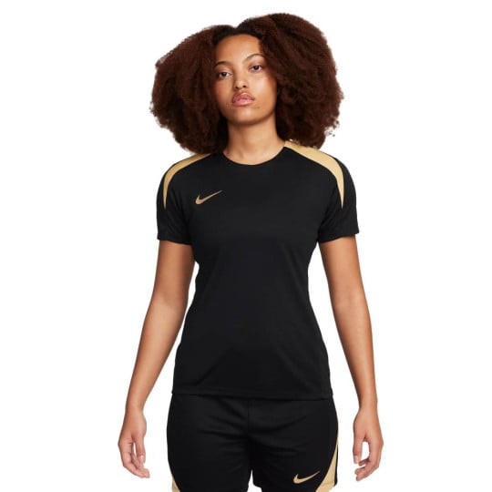 Nike Strike Trainingsshirt Dames Zwart Goud