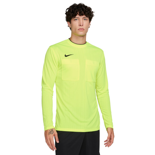 Nike Scheidsrechter Shirt Lange Mouwen Neon Geel Groen
