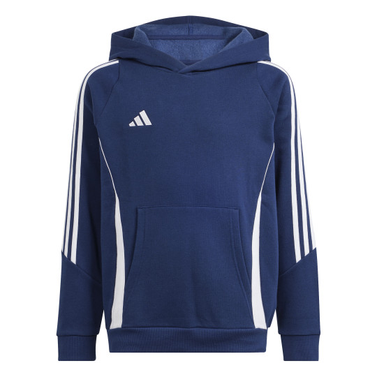 adidas Tiro 24 Hoodie Kids Dark Blue White