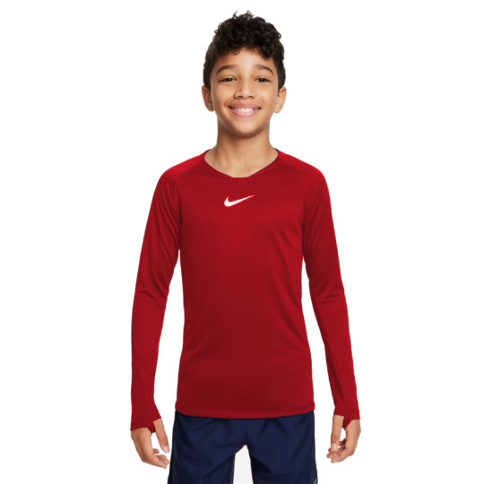 Nike Dri-FIT Park Ondershirt Lange Mouwen Kids Fel Rood