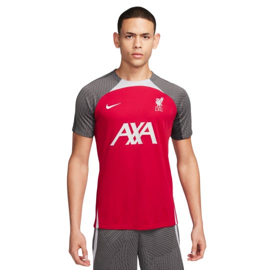 Nike Liverpool Strike Trainingsshirt 2023-2024 Rood Donkergrijs Grijs