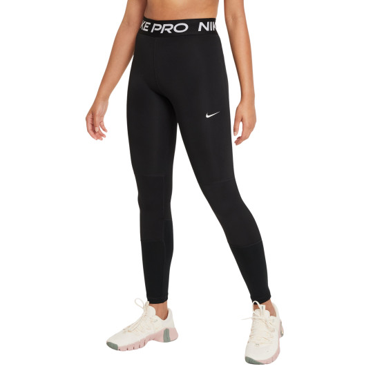 Legging de sport Nike Pro pour fille, noir et blanc