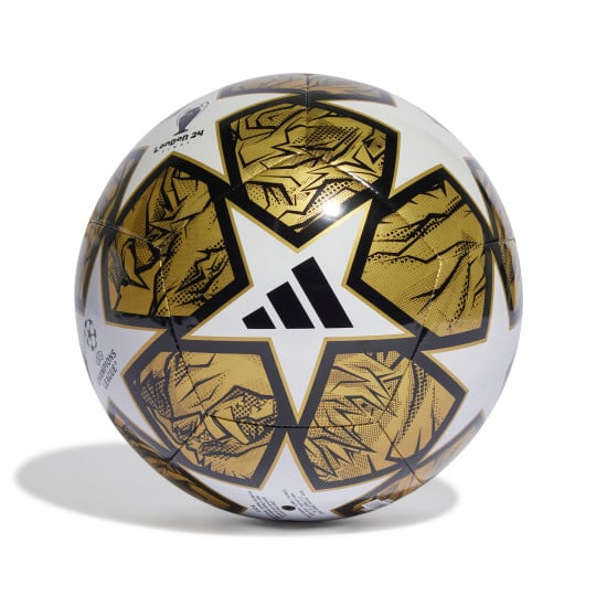 adidas Champions League Club Ballon de Foot Blanc Doré Noir