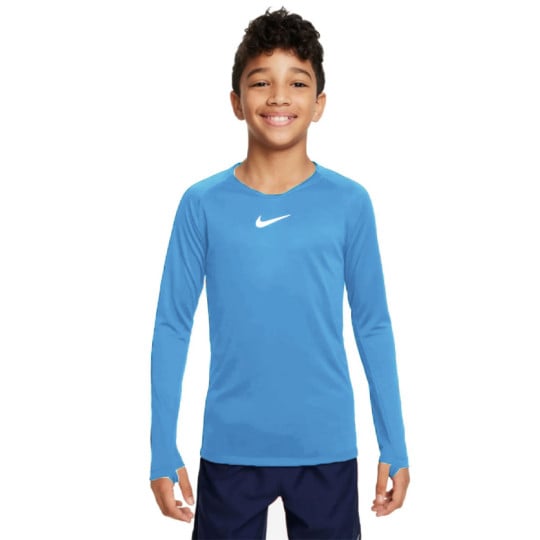 Nike Dri-FIT Park Ondershirt Lange Mouwen Kids Lichtblauw Wit