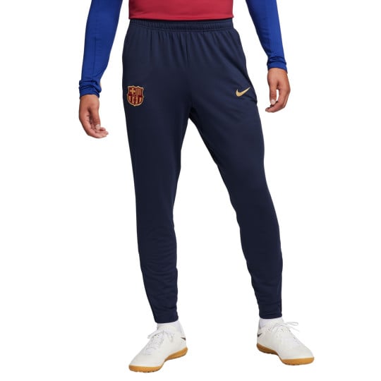 Nike FC Barcelone Strike Pantalon d'Entraînement 2023-2024 Bleu Foncé Doré Bordeaux