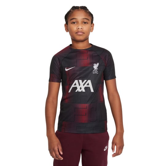 Nike Liverpool Pre-Match Trainingsshirt 2023-2024 Kids Rood Grijs