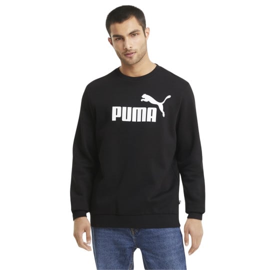 PUMA Essentials Big Logo Crew Sweat-Shirt Noir Blanc