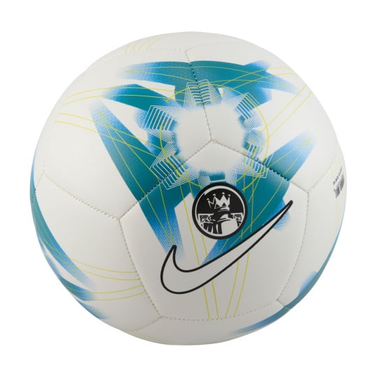 Nike Premier League Pitch Voetbal Maat 5 2023-2024 Wit Blauw Zwart Geel