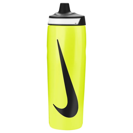Nike Refuel 710ML Bidon Grip Geel Zwart Wit
