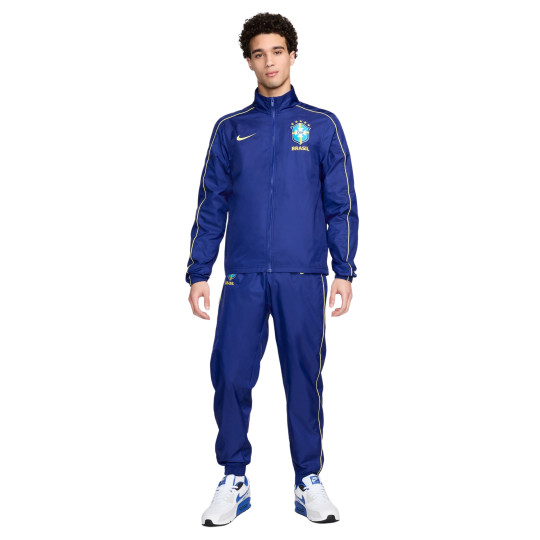 Nike Brésil Sportswear Survêtement Woven 2024-2026 Bleu Jaune