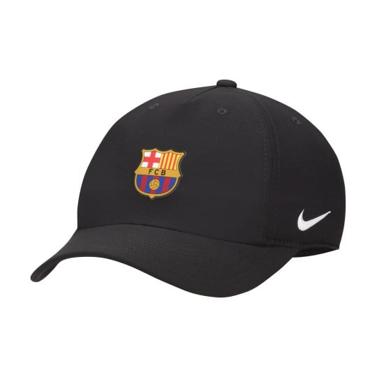 Casquette Nike FC Barcelona Club 2024-2025 pour enfants, noire et blanche