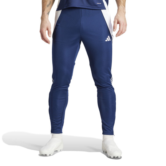 Pantalon d'entraînement adidas Tiro 24 Slim bleu foncé blanc