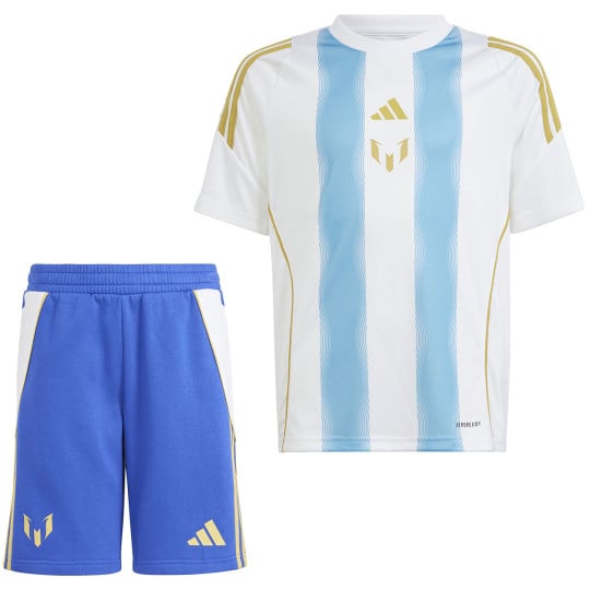 adidas Messi Trainingsset Kids Wit Blauw Lichtblauw Goud