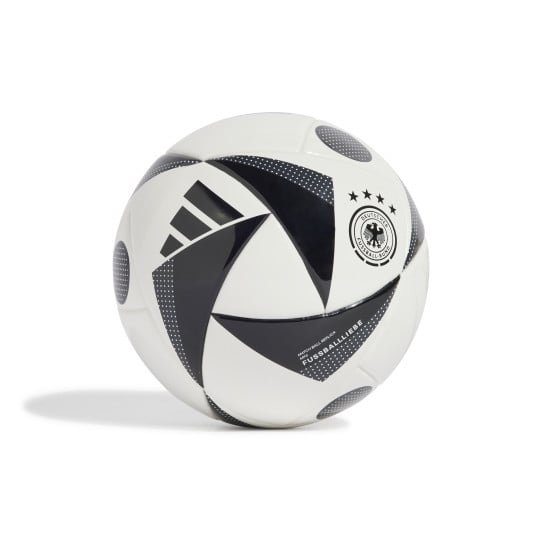 adidas EURO 2024 Fussballliebe Allemagne Mini Ballon de Foot taille 1 Blanc Noir Gris