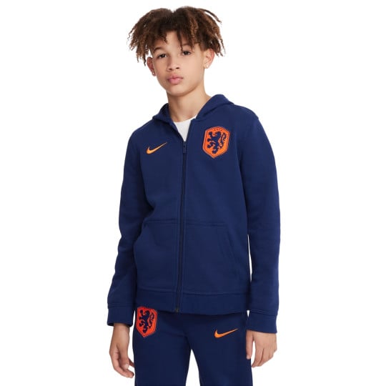 Gilet Nike Netherlands Sportswear Club 2024-2026 pour enfant bleu orange