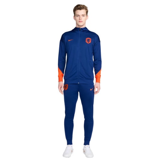 Nike Nederland Strike Trainingspak Hooded Full-Zip 2024-2026 Blauw Oranje