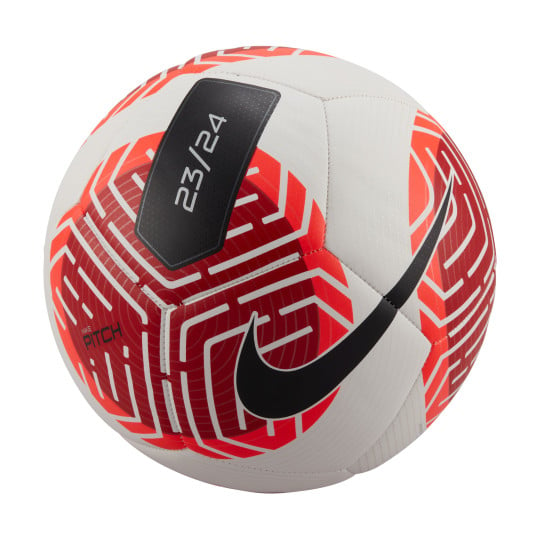 Nike Pitch Ballon de Football Taille 5 Blanc Rouge Noir