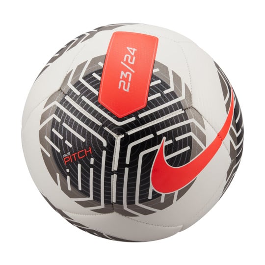 Nike Pitch Ballon de Football Taille 5 Blanc Noir Rouge Vif