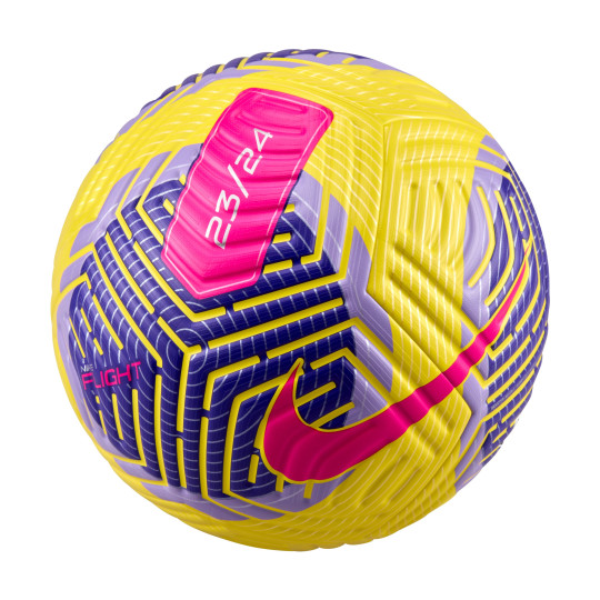 Nike Flight Soccer Size 5 Yellow Pink Blue
