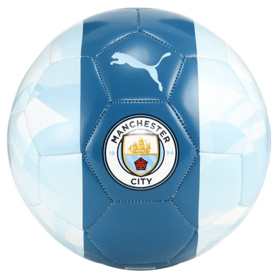 Ballon de football PUMA Manchester City FTBLcore taille 5 2023-2024 bleu clair bleu
