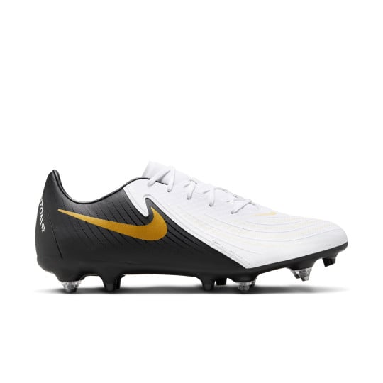 Nike Phantom Academy GX II Iron-Nop Football Shoes (SG) Black Off-White Gold