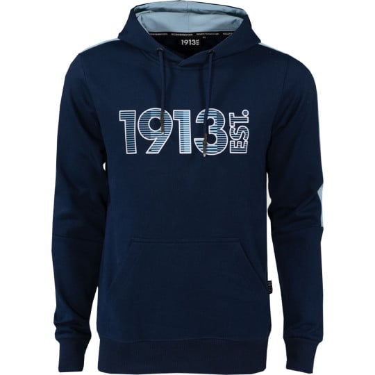 1913 Hooded Sweater Donkerblauw Tape Blauw