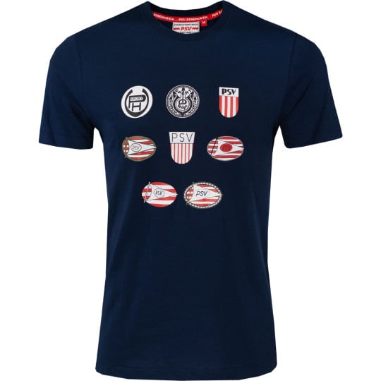 PSV T-shirt Logo’s Donkerblauw