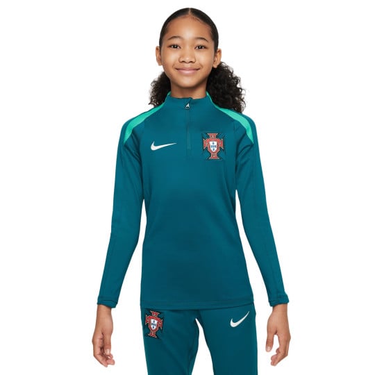 Nike Portugal Strike Trainingstrui 1/4-Zip 2024-2026 Kids Groen Lichtgroen