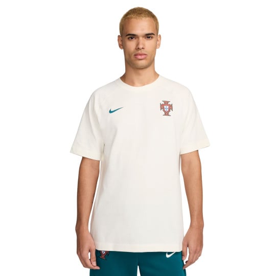Nike Portugal Travel T-Shirt 2024-2026 Beige Groen