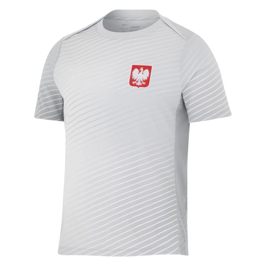 Nike Pologne Academy Pro Maillot d'Entraînement 2024-2026 Gris Rouge