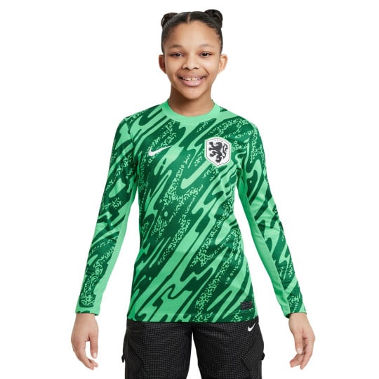 Nike Nederland Keepersshirt Lange Mouwen 2024-2026 Kids Groen