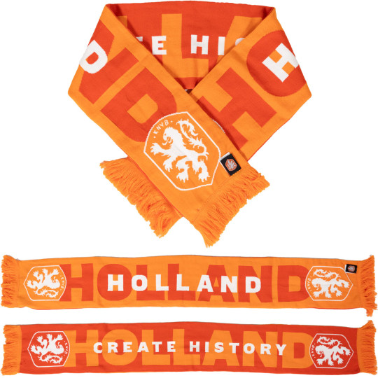 KNVB Create History Shawl Orange White