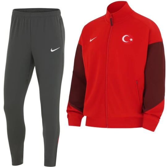 Nike Turquie Anthem Survêtement Full-Zip 2024-2026 Rouge Gris Foncé Bordeaux