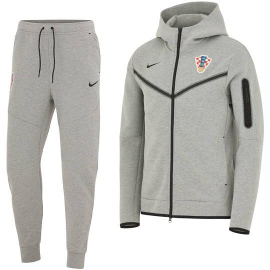 Nike Kroatië Tech Fleece Trainingspak 2024-2026 Grijs Zwart