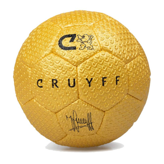 Ballon de football Cruyff Gold Street, taille 5, doré et noir