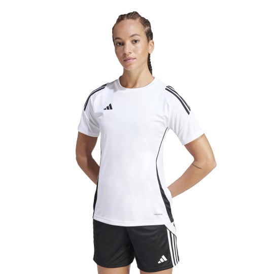 Chemise d'entraînement adidas Tiro 24 pour femme, blanc et noir