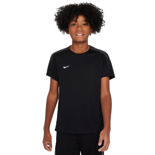 Chemise d'entraînement Nike Strike pour enfants, noir, gris foncé, blanc