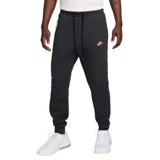 Nike Tech Fleece Sportswear Joggingbroek Donkergrijs Zwart Goud