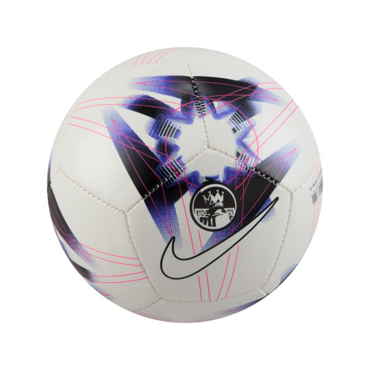 Nike Premier League Mini Ballon de Foot Taille 1 2023-2024 Blanc Mauve Noir Rose