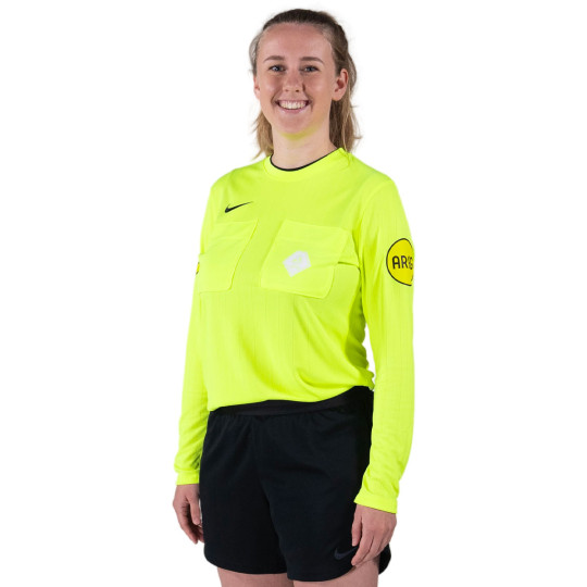 Nike KNVB Referee Shirt 2024-2026 Long Sleeve Women's Neon Yellow