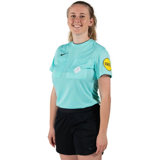 Nike KNVB Scheidsrechtersshirt 2024-2026 Dames Turquoise Zwart