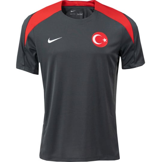 Nike Turquie Academy Pro Maillot d'Entraînement 2024-2026 Gris Foncé Rouge