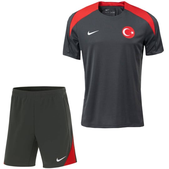 Nike Turkije Academy Pro Trainingsset 2024-2026 Donkergrijs Rood Wit