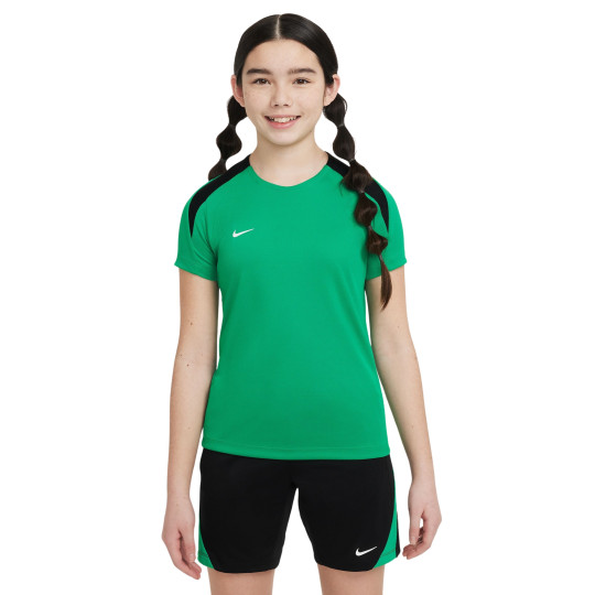 Chemise d'entraînement Nike Strike pour enfants, vert et noir