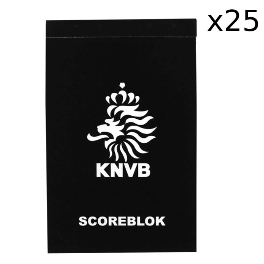 KNVB Scoreblokjes Veldvoetbal 25 Stuks