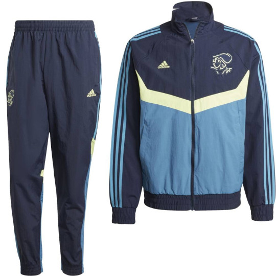 Blauw Jaren 80 Trainingspak Volwassenen