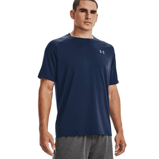 Under Armour Tech 2.0 Maillot d'Entraînement Bleu Foncé Noir